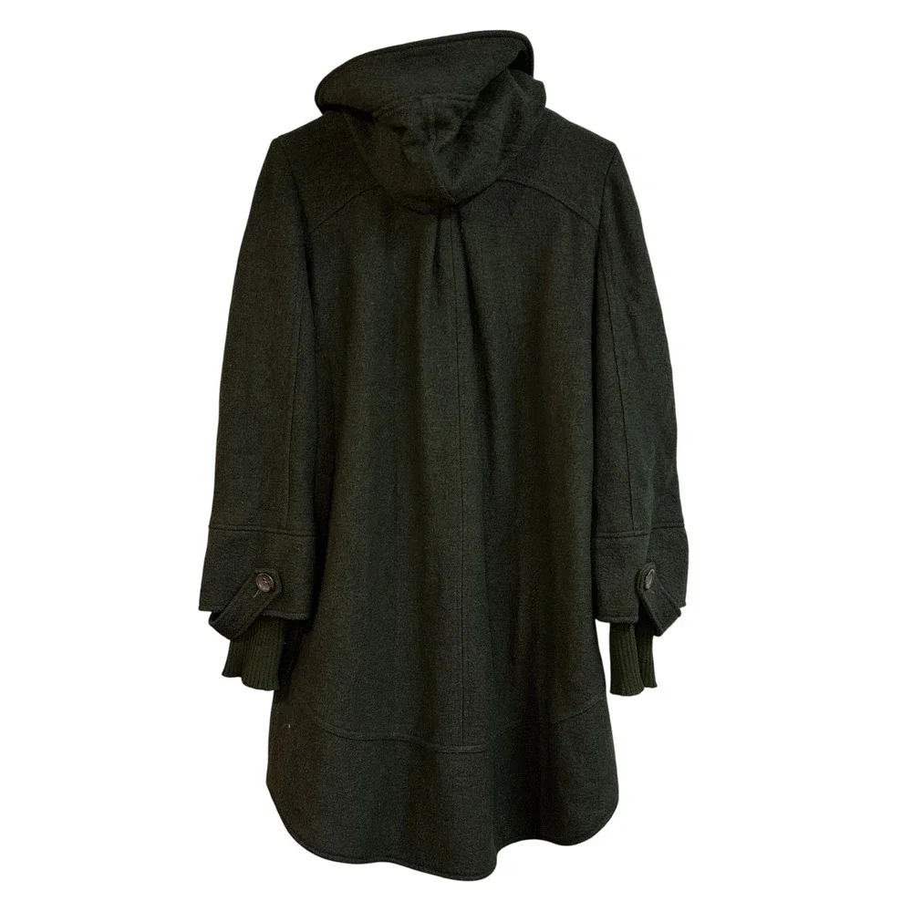 Free People Dark Green Toggle Coat